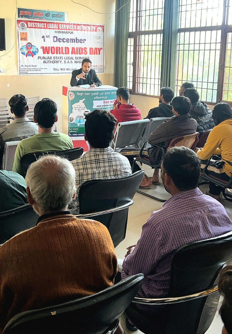 District Legal Services Authority organizes awareness seminar on World AIDS Day at Central Jail